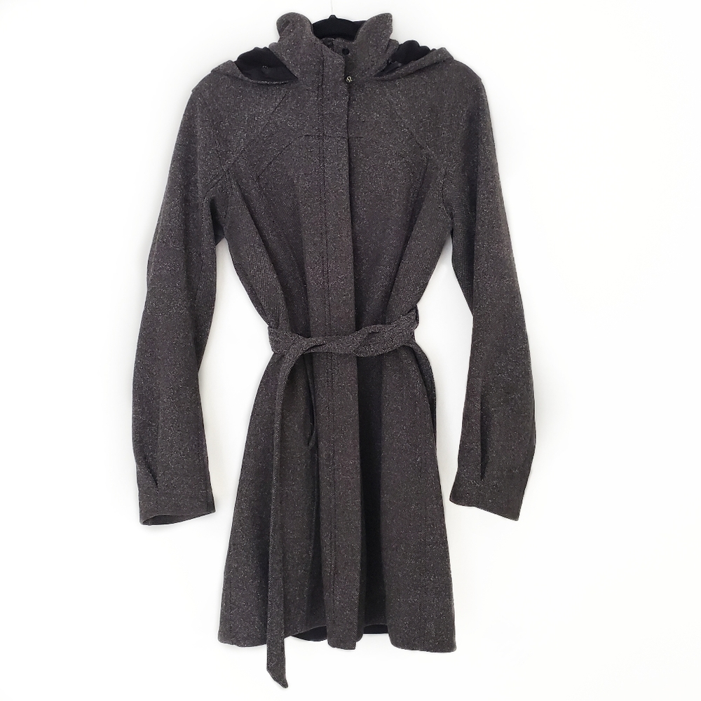 Lululemon Apres Sport tweed jacket gray size 10 - Picture 2 of 13